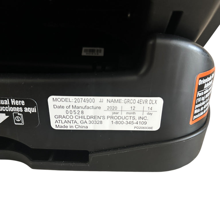 Graco 4Ever DLX 4 in 1 Car Seat - Black/White