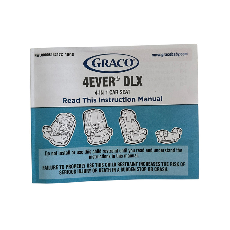 Graco 4Ever DLX 4 in 1 Car Seat - Black/White