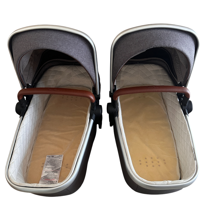 Silver Cross Wave Stroller with Double Bassinet