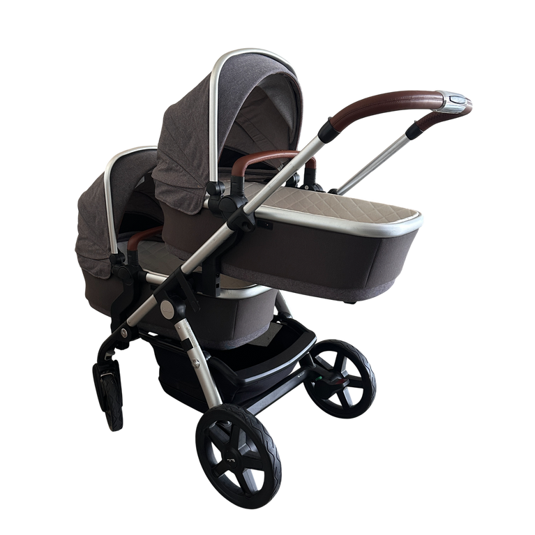 Silver Cross Wave Stroller with Double Bassinet