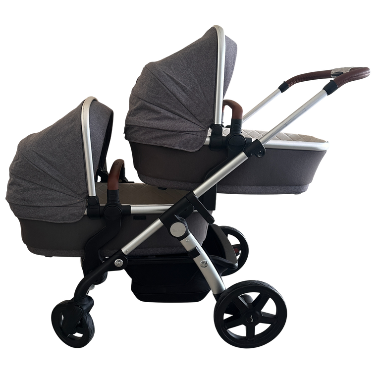 Silver Cross Wave Stroller with Double Bassinet