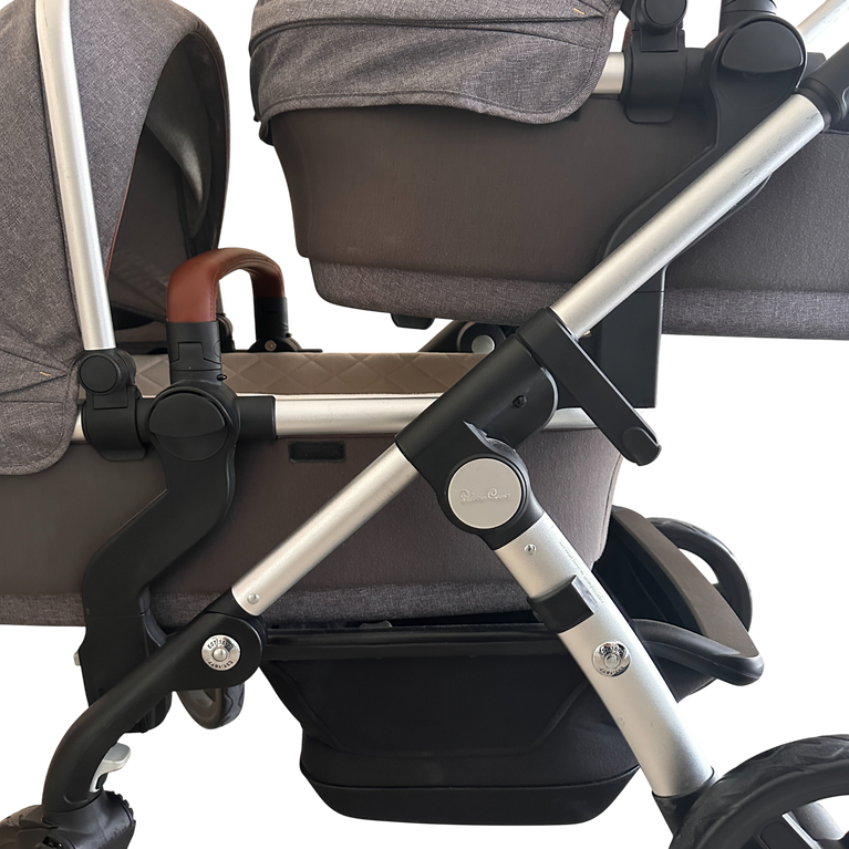 Silver Cross Wave Stroller with Double Bassinet