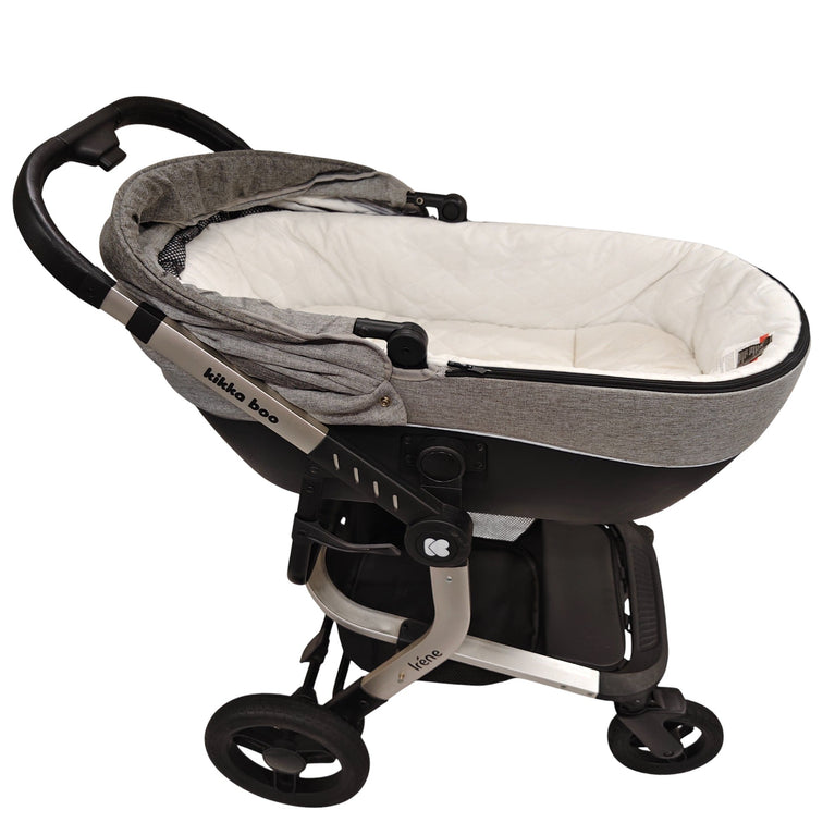 Kikkaboo Irene 3-in-1 Stroller System - Grey/Silver