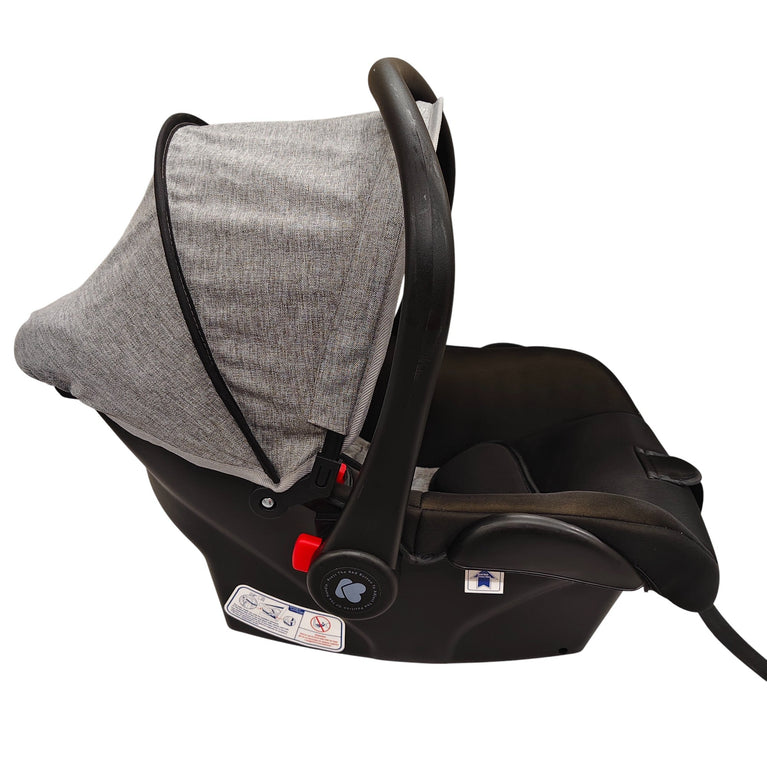 Kikkaboo Irene 3-in-1 Stroller System - Grey/Silver