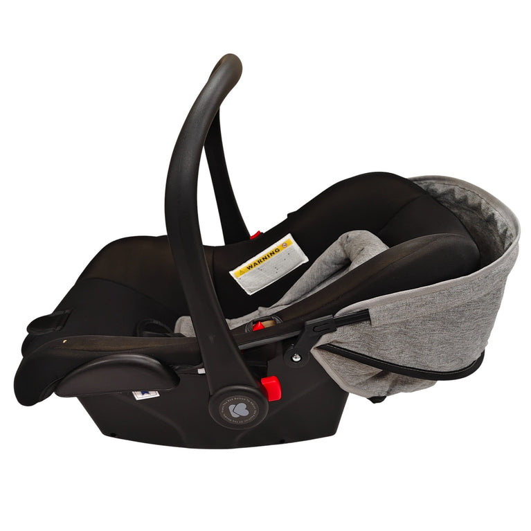 Kikkaboo Irene 3-in-1 Stroller System - Grey/Silver