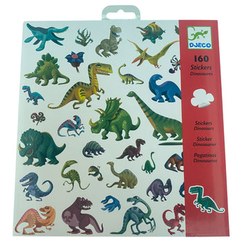 DJECO Dinosaurs Stickers - 160 Pcs