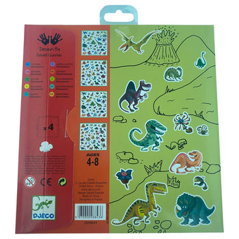 DJECO Dinosaurs Stickers - 160 Pcs