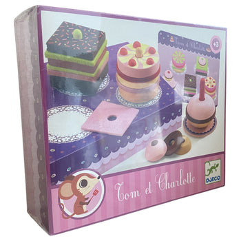 DJECO Patisserie Role Play Tom & Charlotte Set for Toddlers - Wooden