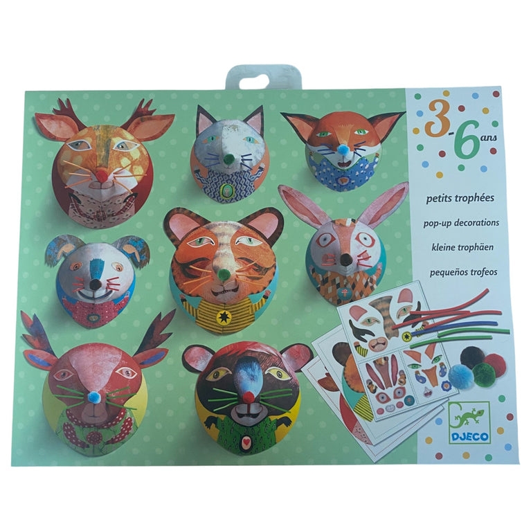 DJECO Pop Up Decorations Paper Creation Craft Kit - Portrait Gallery