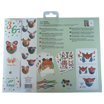 DJECO Pop Up Decorations Paper Creation Craft Kit - Portrait Gallery