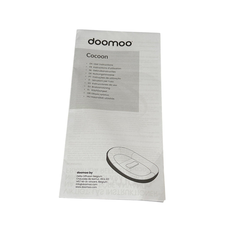 Doomoo Cocoon Baby Nest - Blue Grey Moon