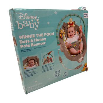Disney Baby - Winnie The Pooh Dots & Hunny Pots Bouncer - Grey