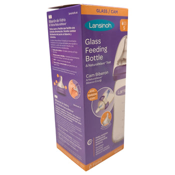 Lansinoh Natural Wave 160 ml Glass Baby Bottle