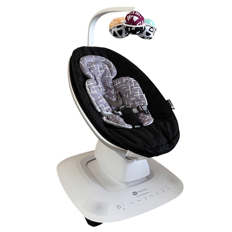 4moms MamaRoo 5.0 Multi-Motion Baby Swing with Insert - Black