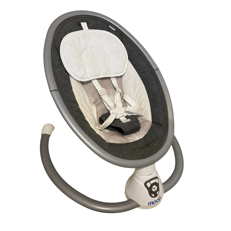 MOON Baby Swing with Music (0-6 Months) - Grey