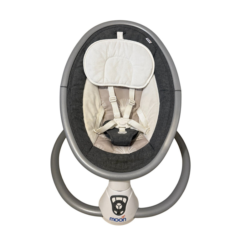 MOON Baby Swing with Music (0-6 Months) - Grey