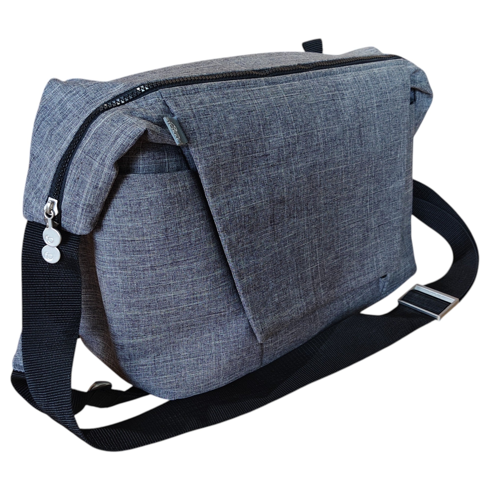 stokke changing bag black Stokke Changing Bag-Black Melange | Shop used Diaper Bags in UAE
