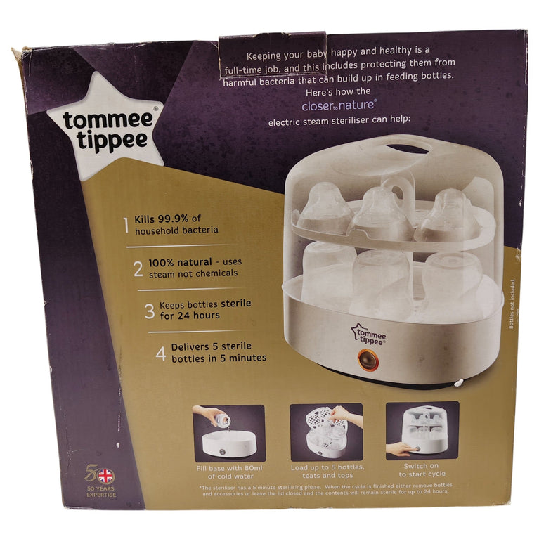 Tommee Tippee Closer To Nature Electric Steam Baby Bottle Sterilizer