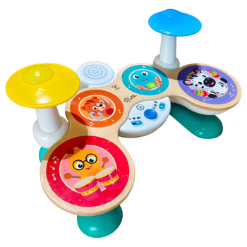Hape Baby Einstein Together in Tune Drums Magic Touch Drum Set, Wireless Musical Toy