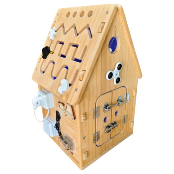 Montessori Busy House, Wooden Busy Board Toy