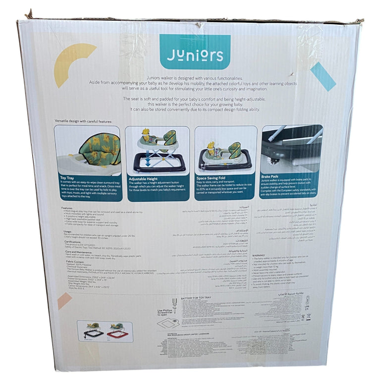 Juniors Fiona Musical Baby Walker-Grey