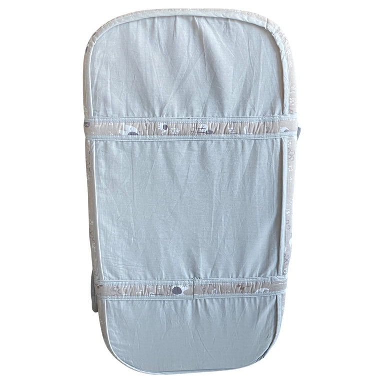 Juniors Jesse Printed Carry Cot with Canopy -Elephant