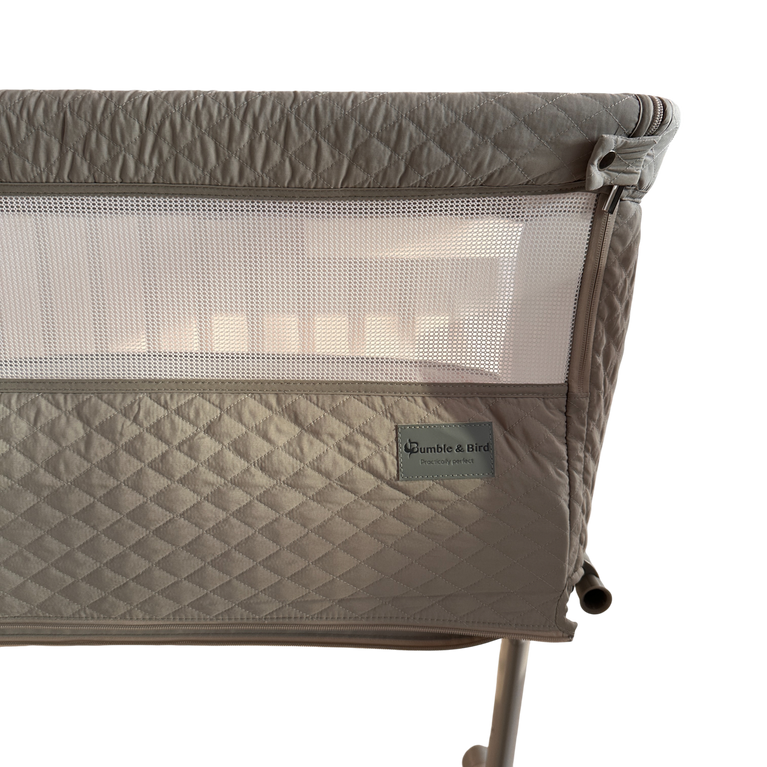 Bumble & Bird Adjustable Bedside Bassinet/Crib - Beige