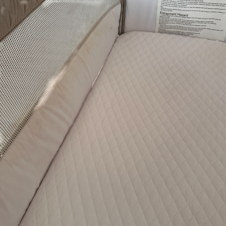 Bumble & Bird Adjustable Bedside Bassinet/Crib - Beige