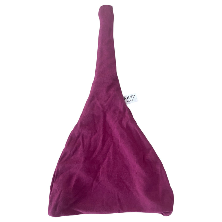 Anvi baby Knotted Beanie & Swaddle Set-Purple Rain