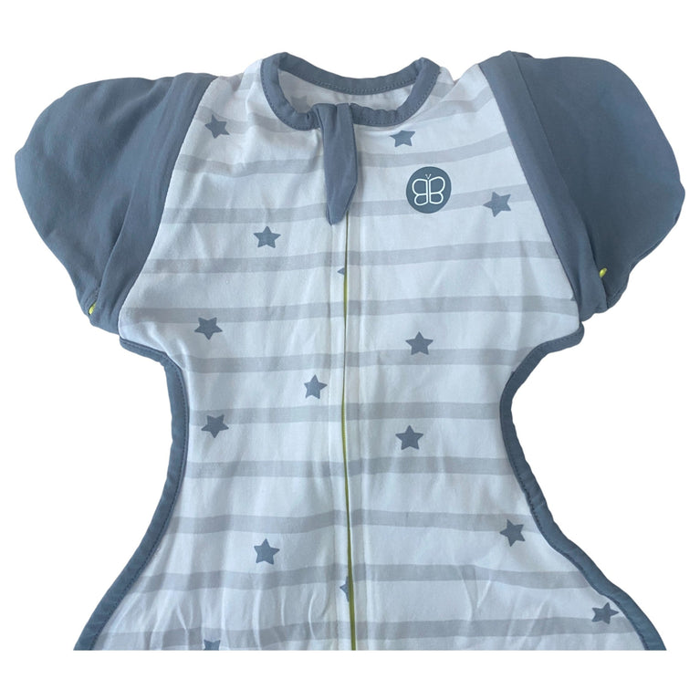 BBLUV 3-in-1 Evolutive Swaddle With Removable Sleeves (Medium)-Grey