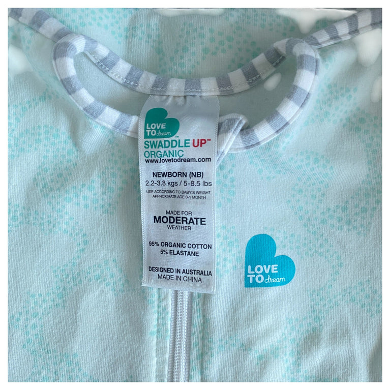 Love To Dream Swaddle Up for Newborn Size (Newborn) - Celestial dot Mint