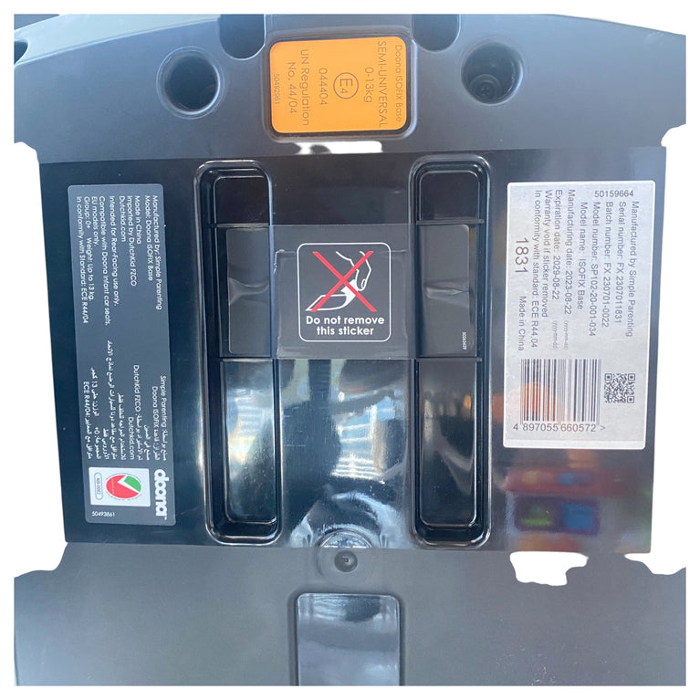 Doona Baby Car Seat Isofix Base - Isofix Installation Set