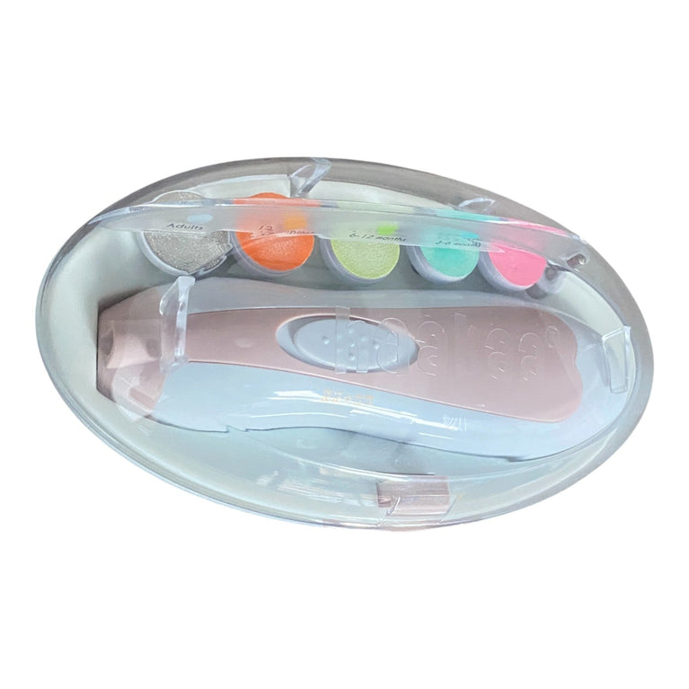 Haakaa-Baby-Nail-Trimmer-Electric-Safe-Clippers-File-Kit-Manicure-Set-Pink-3-1