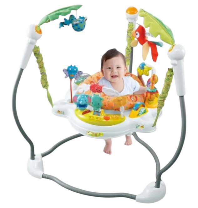 Little Learners Jungle Jumper With Lights & Music - Multicolor