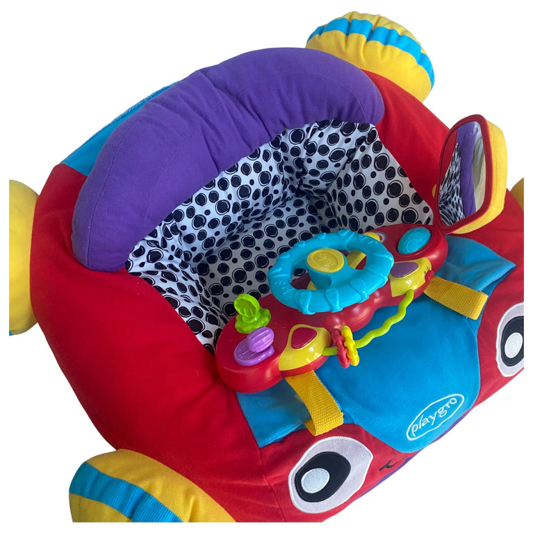 Playgro Music & Lights Comfy Car Playgym- Red