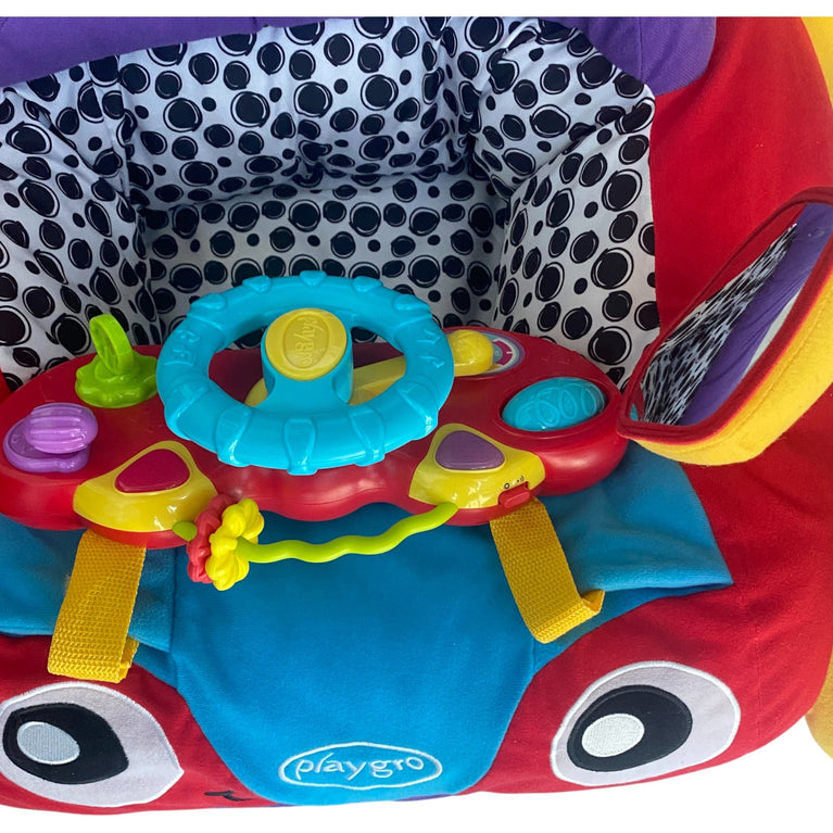 Playgro Music & Lights Comfy Car Playgym- Red