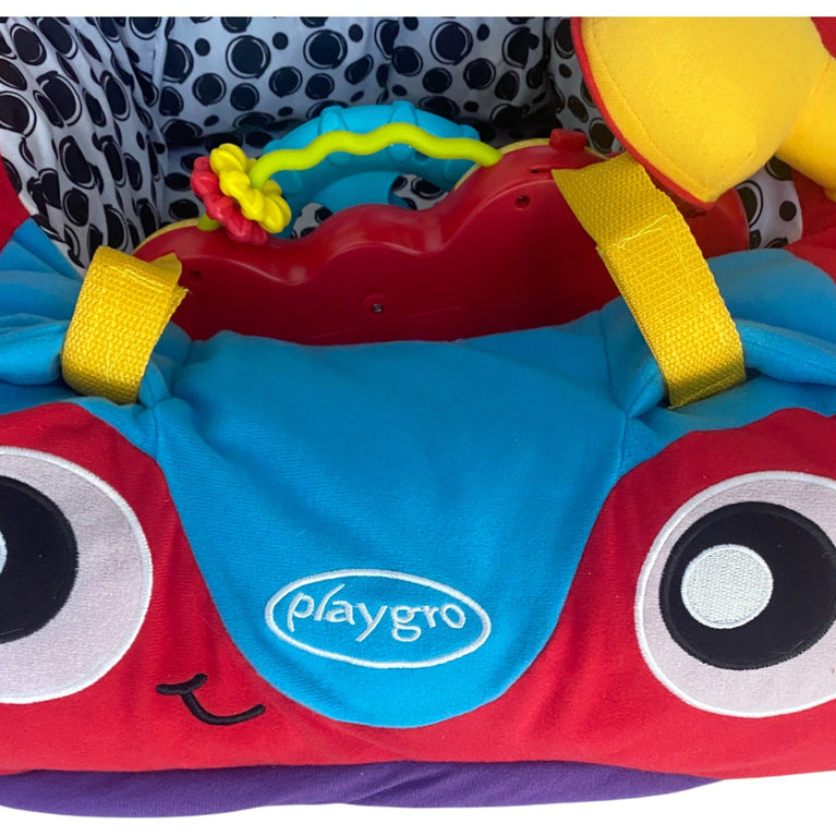Playgro Music & Lights Comfy Car Playgym- Red