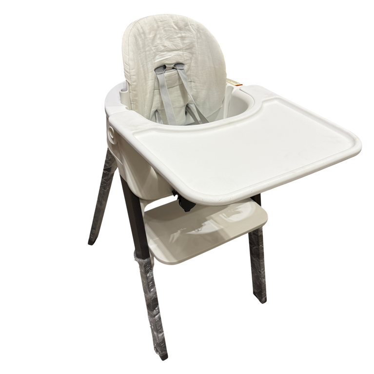 Stokke Steps High Chair with Baby Chair - White/Hazy Grey