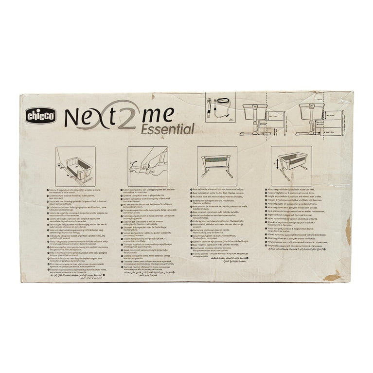 Chicco-Next2Me-Essential-Co-Sleeping-Bassinet-Grey-2-3