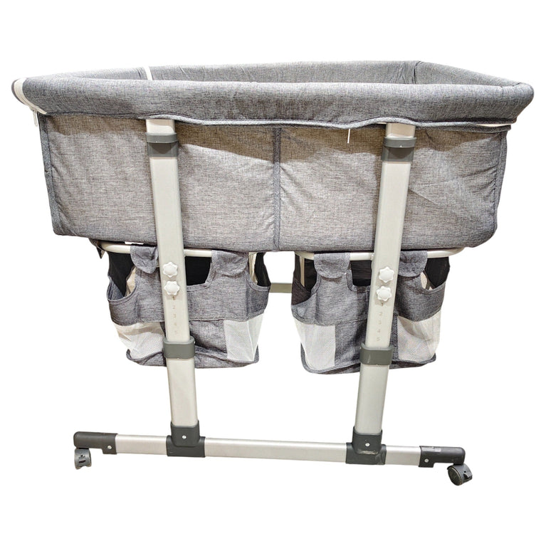 Teknum-Twin-Bedside-Fellow-Crib-Grey-2-4