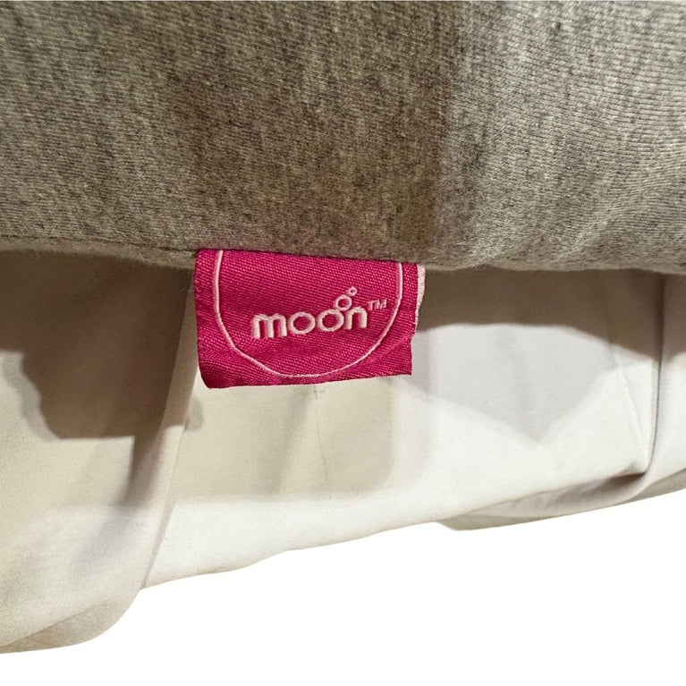 Moon Organic U Shaped Contour Maternity Pillow-Light Grey