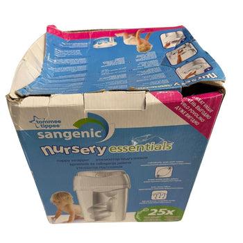 Tommee Tippee Sangenic Tec Nappy Disposal System Diaper Pail - White