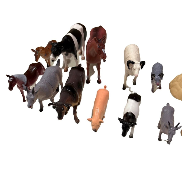 Biltema Toys Non-Toxic Realistic Plastic Farm Animals Set