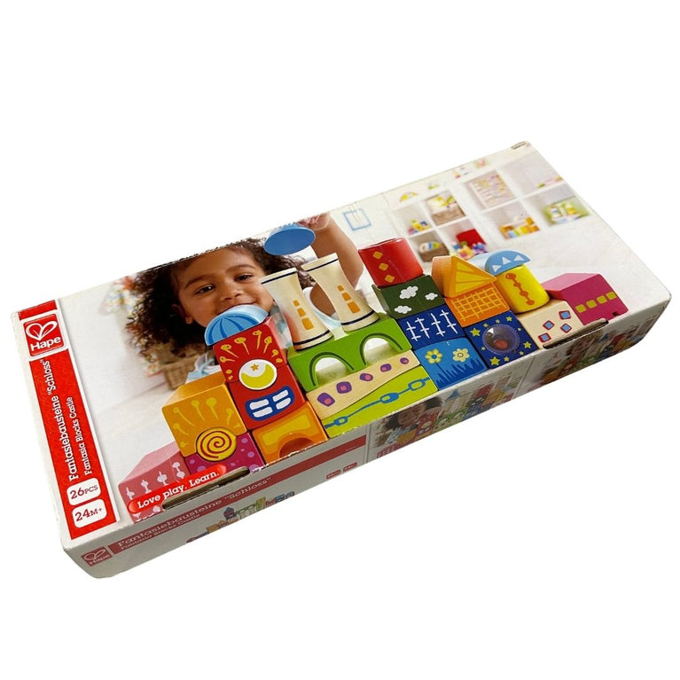 Hape Fantasia Block Castle Wooden Building Blocks
