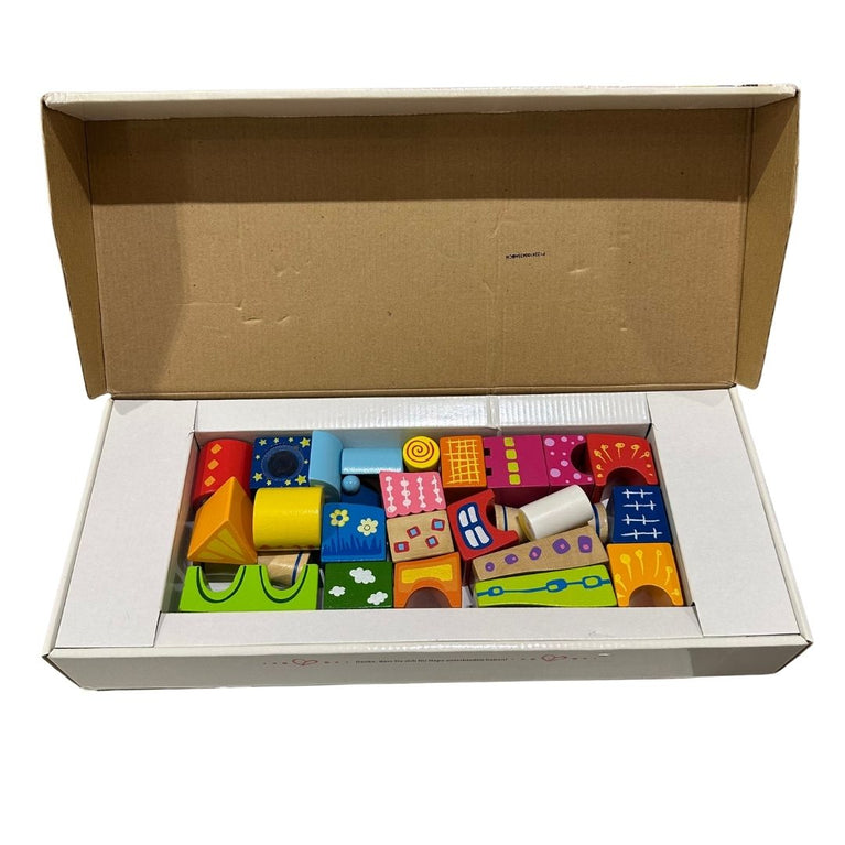 Hape Fantasia Block Castle Wooden Building Blocks