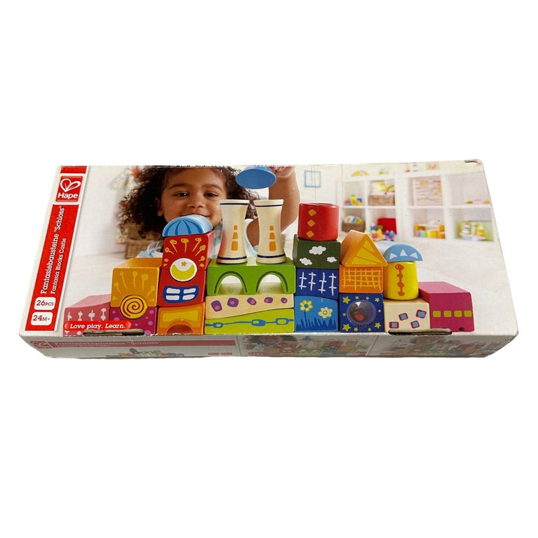 Hape Fantasia Block Castle Wooden Building Blocks
