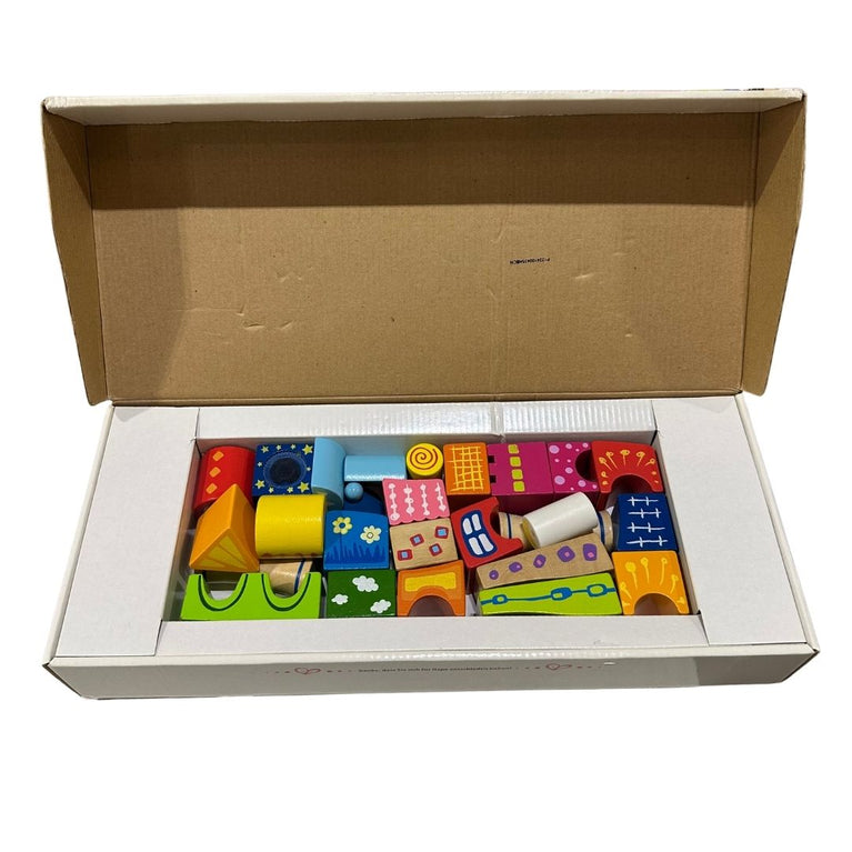 Hape Fantasia Block Castle Wooden Building Blocks