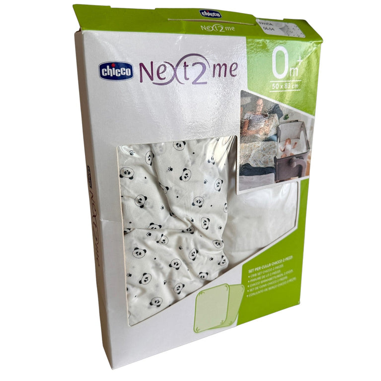 Chicco-Next2Me-Children's-Bed-Sheet-Panda-(Pack-of-2)-1-2