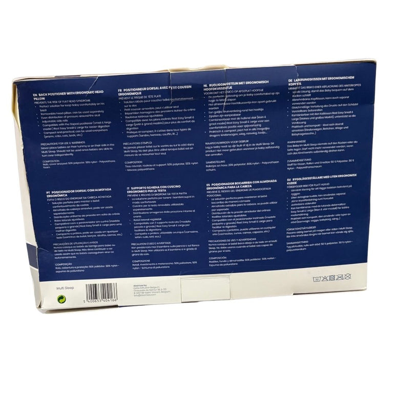 Doomoo Basics Multi Sleep Pod With Pillow - Grey