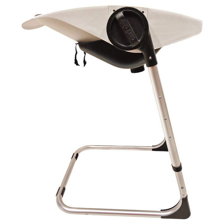 CharliChair-2-in-1-Baby-Shower-Chair-Brown/-White/Silver-1-3